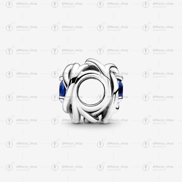 Pandora September Blue Eternity Circle Charm - Picture 3 of 5